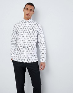 Рубашка с цветочным принтом Ted Baker-Белый