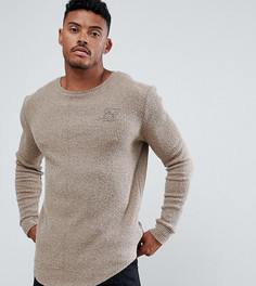 Бежевый джемпер с асимметричным подолом SikSilk эксклюзивно для ASOS