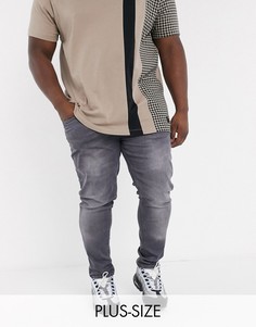 Серые джинсы скинни River Island Big & Tall-Серый