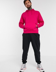 Розовый теплый худи с 3 полосками adidas originals