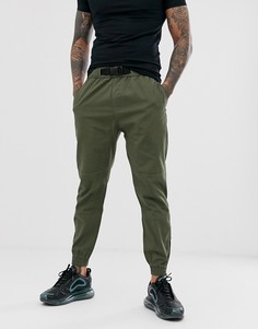 Джоггеры хаки из ткани рип-стоп Bershka-Зеленый
