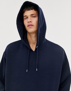 Темно-синий oversize-худи ASOS DESIGN