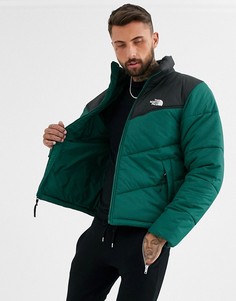 Зеленая дутая куртка The North Face Saikuru-Зеленый