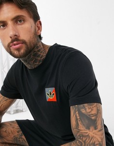 Черная футболка с логотипом adidas Originals-Черный