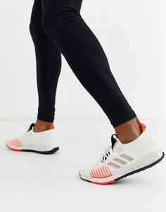 Белые кроссовки adidas Running pulse boost-Белый