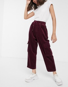 Брюки со шнурком ASOS DESIGN-Красный