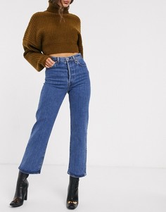 Прямые джинсы до щиколотки Levis Ribcage-Синий Levis®