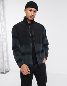 Олимпийка из искусственного меха с нейлоновыми карманами ASOS DESIGN-Мульти