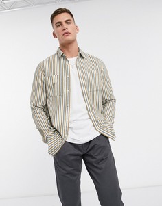 Рубашка в полоску Topman-Серый