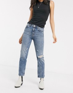 Джинсы прямого кроя We The Free by Free People-Синий