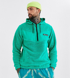 Бирюзовый флисовый худи с молнией до груди ellesse Salsin эксклюзивно для ASOS-Зеленый