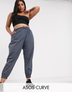 Темно-серые джоггеры ASOS DESIGN Curve-Серый