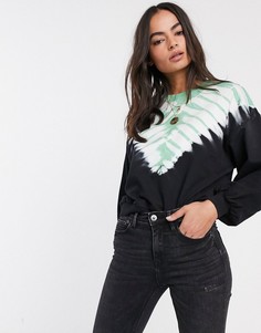 Свитшот с принтом тай-дай ASOS DESIGN-Серый