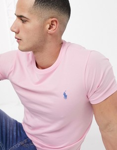 Розовая футболка с логотипом Polo Ralph Lauren-Розовый
