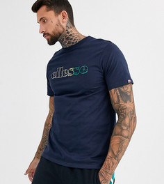 Темно-синяя футболка с логотипом ellesse - Grappa эксклюзивно для ASOS-Темно-синий