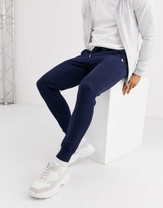 Темно-синие джоггеры скинни из органического хлопка ASOS DESIGN-Темно-синий