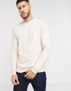 Бежевый свитшот из органического хлопка ASOS DESIGN