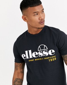 Черная футболка ellesse Terni-Черный