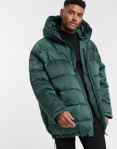 Зеленый oversized-пуховик ASOS DESIGN