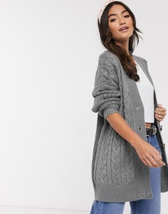 Кардиган на пуговицах Brave Soul-Серый