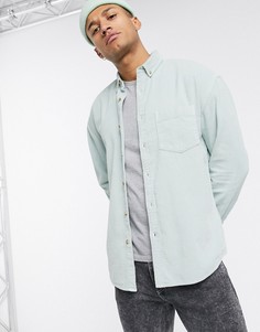 Вельветовая oversize-рубашка мятного цвета в стиле 90-х ASOS DESIGN-Зеленый