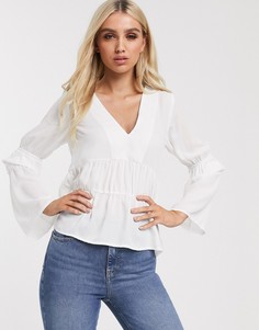 Белая свободная блузка Missguided-Белый