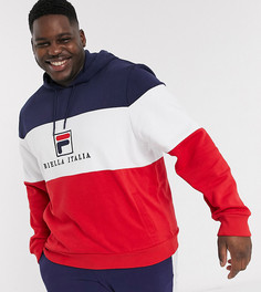 Худи со вставками Fila Plus Robbie эксклюзивно на ASOS-Мульти