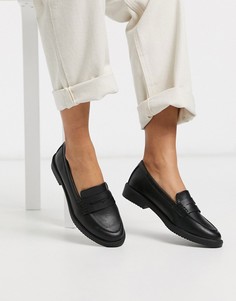 Черные лоферы на массивной подошве New Look-Черный