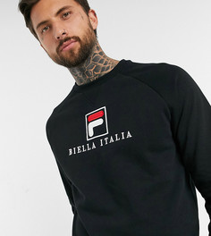 Черный свитшот с рукавами реглан и логотипом Fila эксклюзивно для ASOS