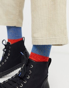 Теплые носки колор блок ASOS DESIGN-Мульти