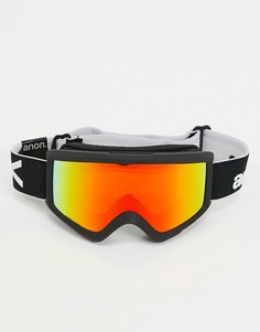 Черные горнолыжные очки с запасным стеклом Anon Helix 2 Sonar-Черный