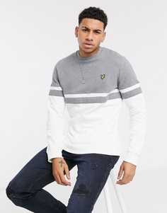Серо-белый свитшот Lyle & Scott-Серый