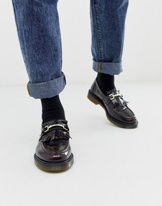 Красные лоферы Dr Martens Adrian-Черный