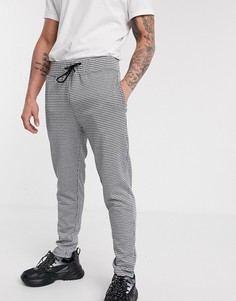 Джоггеры в ломаную клетку Topman-Белый