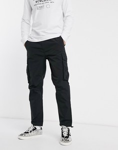 Черные брюки карго Topman-Черный