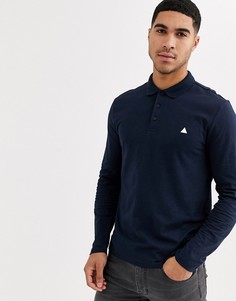 Темно-синее трикотажное поло из органического хлопка ASOS DESIGN-Темно-синий