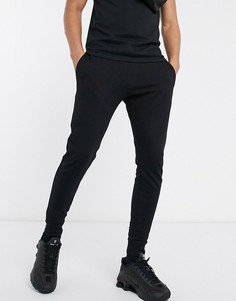 Черные облегающие джоггеры ASOS DESIGN-Черный