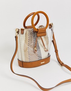 Сумка-мешок с эффектом змеиной кожи Aldo-Коричневый
