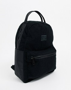 Черный рюкзак из искусственной цигейки Herschel Supply