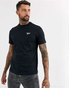 Черная футболка с логотипом Reebok-Черный