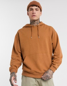 Коричневый oversized-худи ASOS DESIGN