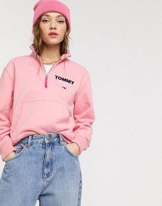 Свитшот с молнией Tommy Jeans-Розовый
