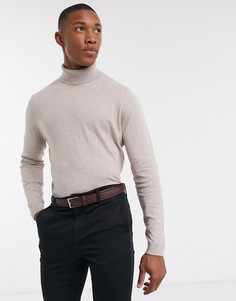 Хлопковая водолазка ASOS DESIGN-Коричневый