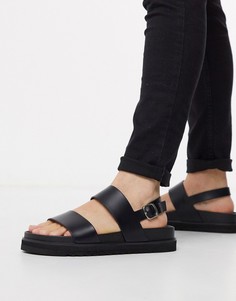 Черные сандалии ASOS DESIGN-Черный