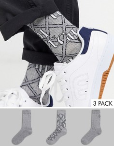 Набор из 3 пар спортивных носков ASOS DESIGN-Серый