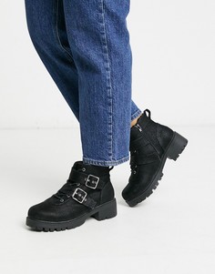 Байкерские ботинки на массивной подошве Vero Moda-Черный