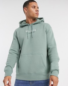 Худи зеленого цвета с логотипом Hollister-Зеленый