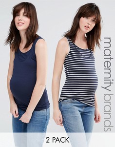 2 майки для беременных и кормящих Mamalicious-Мульти Mama.Licious