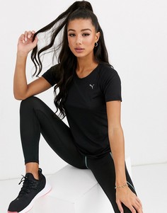Черная футболка с рукавами реглан Puma-Черный