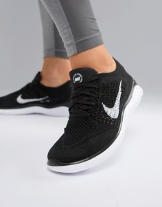 Черные кроссовки Nike Running Free Run Flyknit-Черный